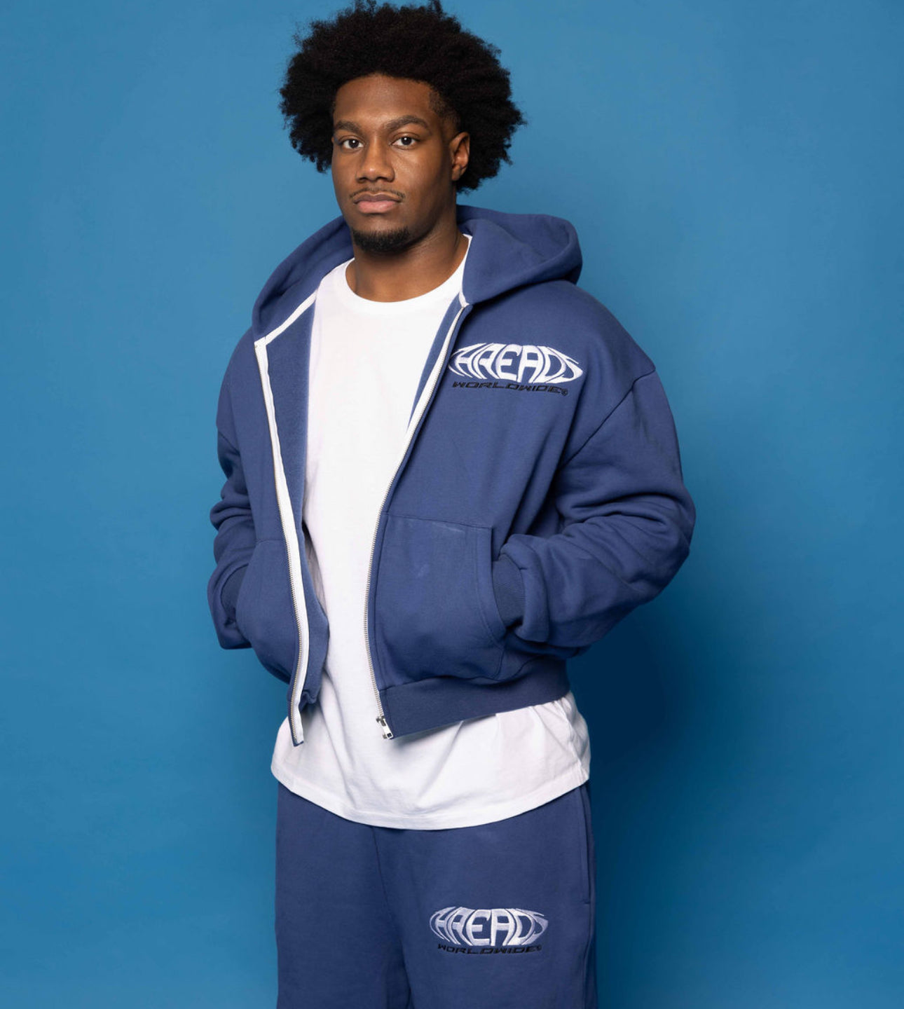 Worldwide "V2" Blue Hoodie