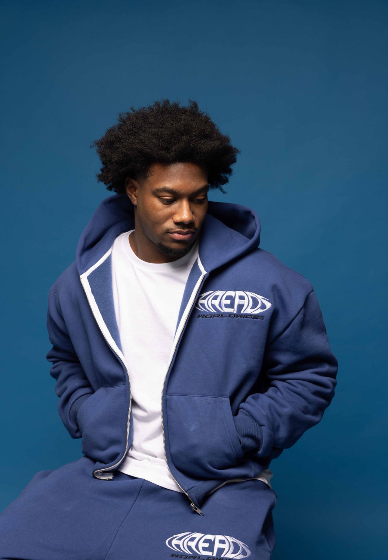 Worldwide "V2" Blue Hoodie