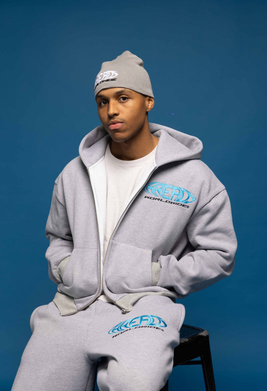 Worldwide "V2" Grey Hoodie